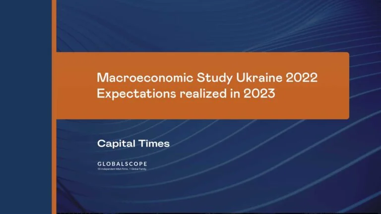 Macroeconomic Study Ukraine 2022. Expectations realized in 2023
